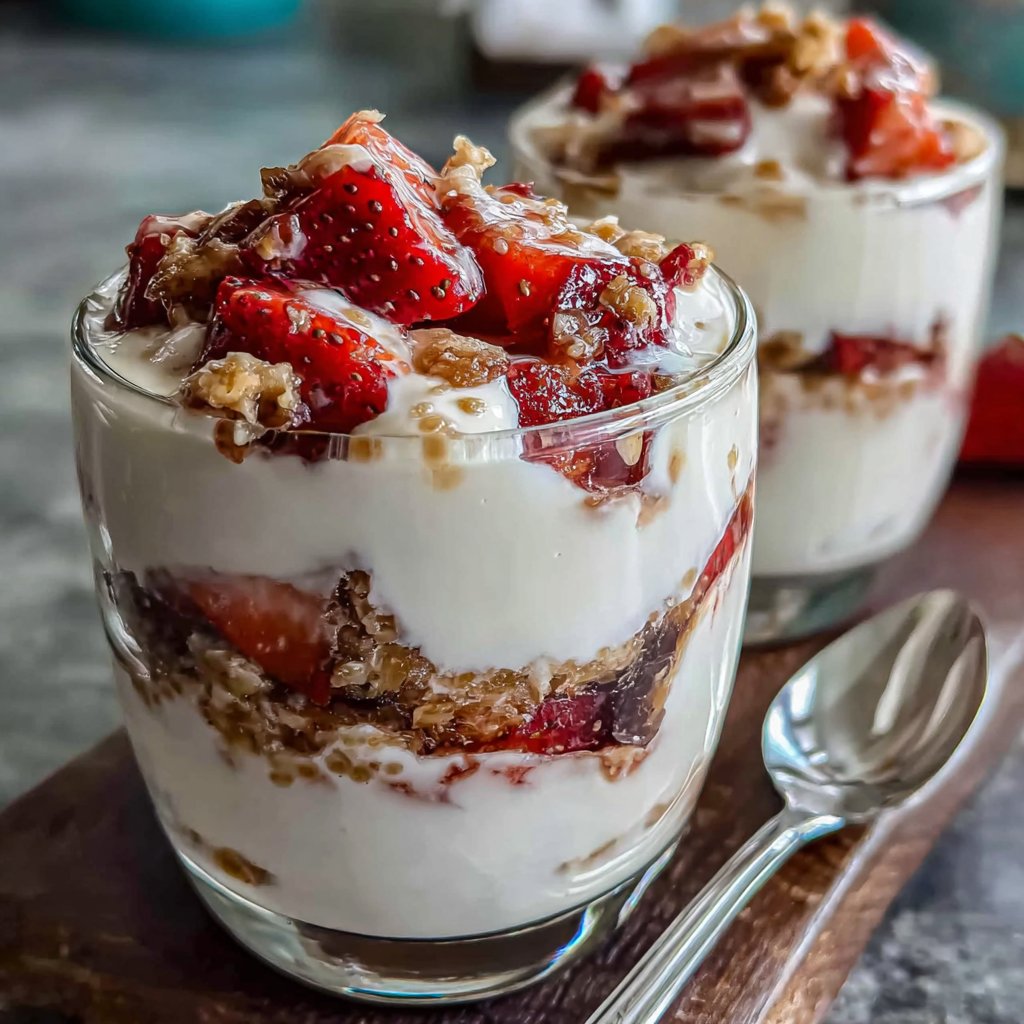 Strawberry Chia Yogurt Cups