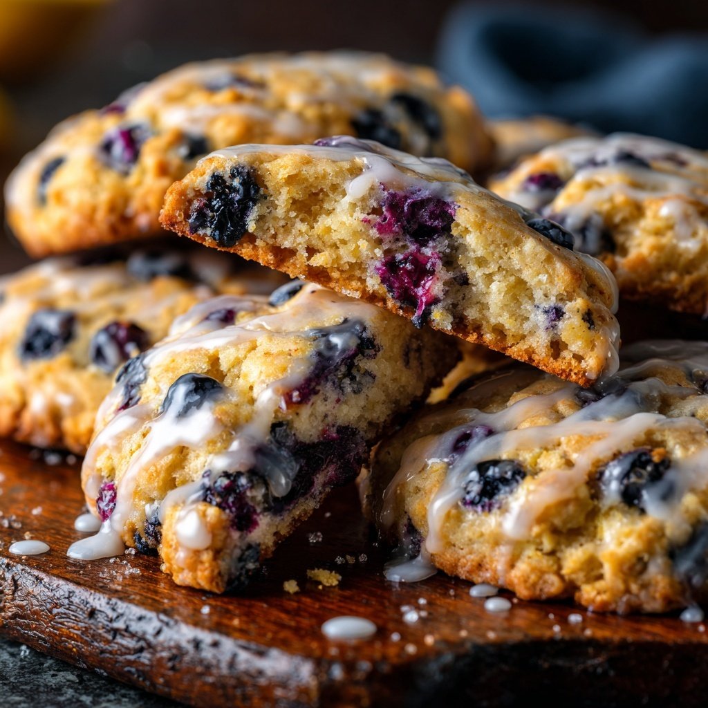 Spring Lemon Blueberry Cookies