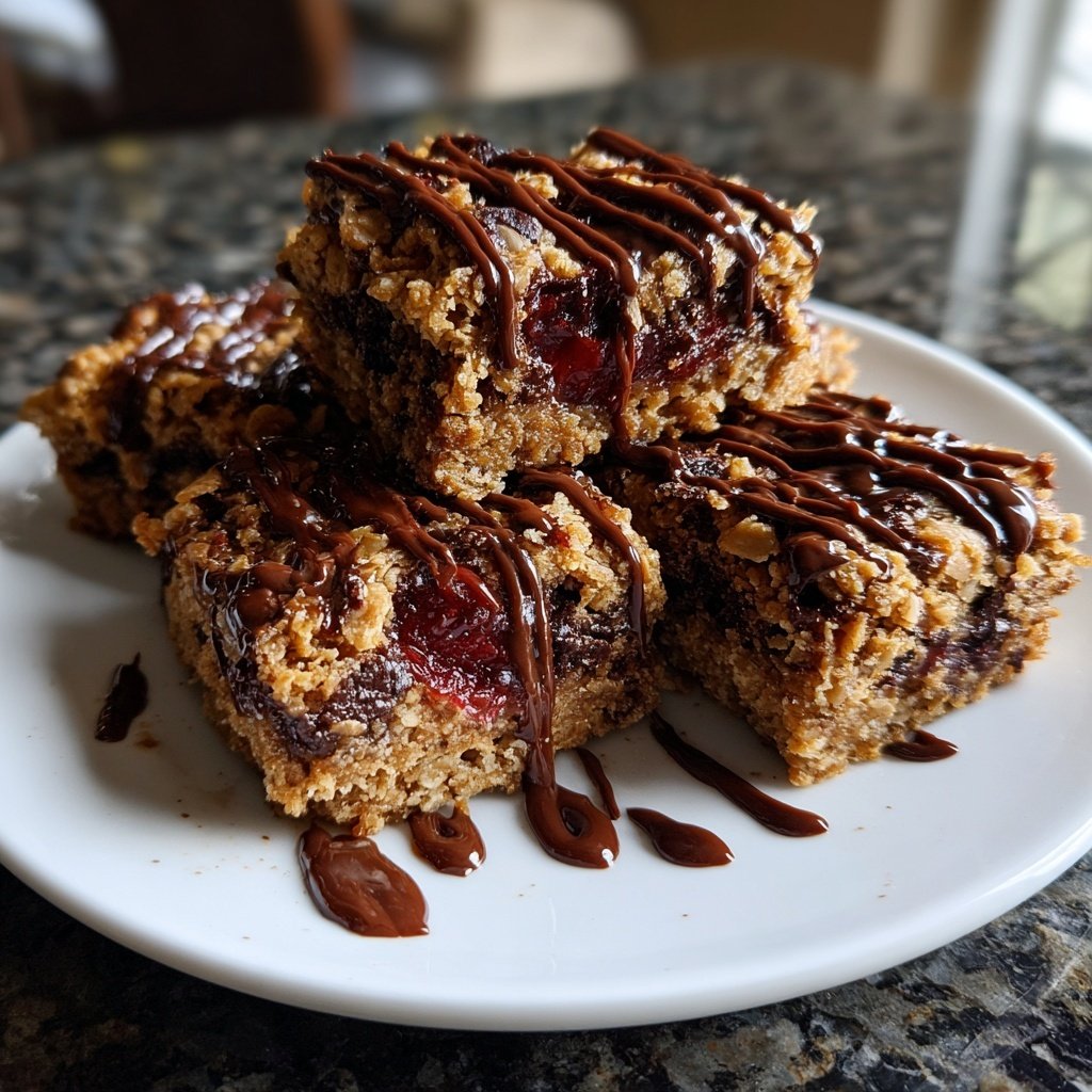 Chocolate Cherry Fudge Squares