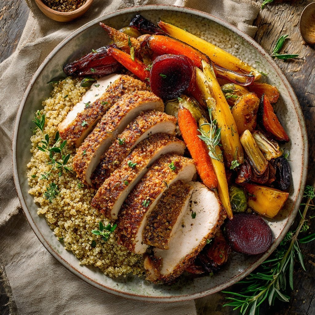 High Protein Turkey Dinner Plate
