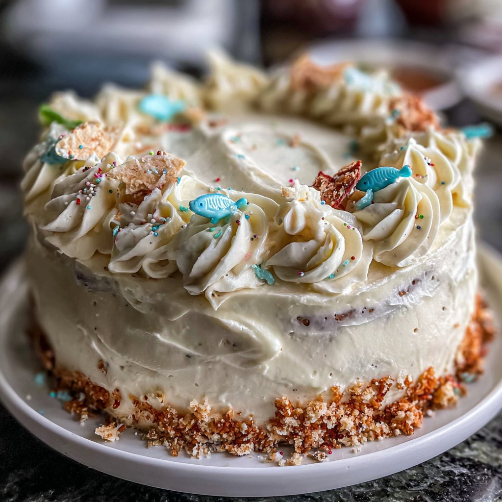 Classic Buttercream Pisces Cake