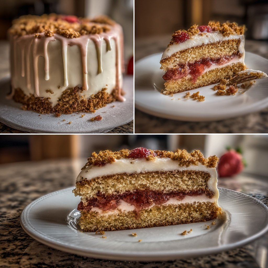 Moist Spring Strawberry Layer Cake