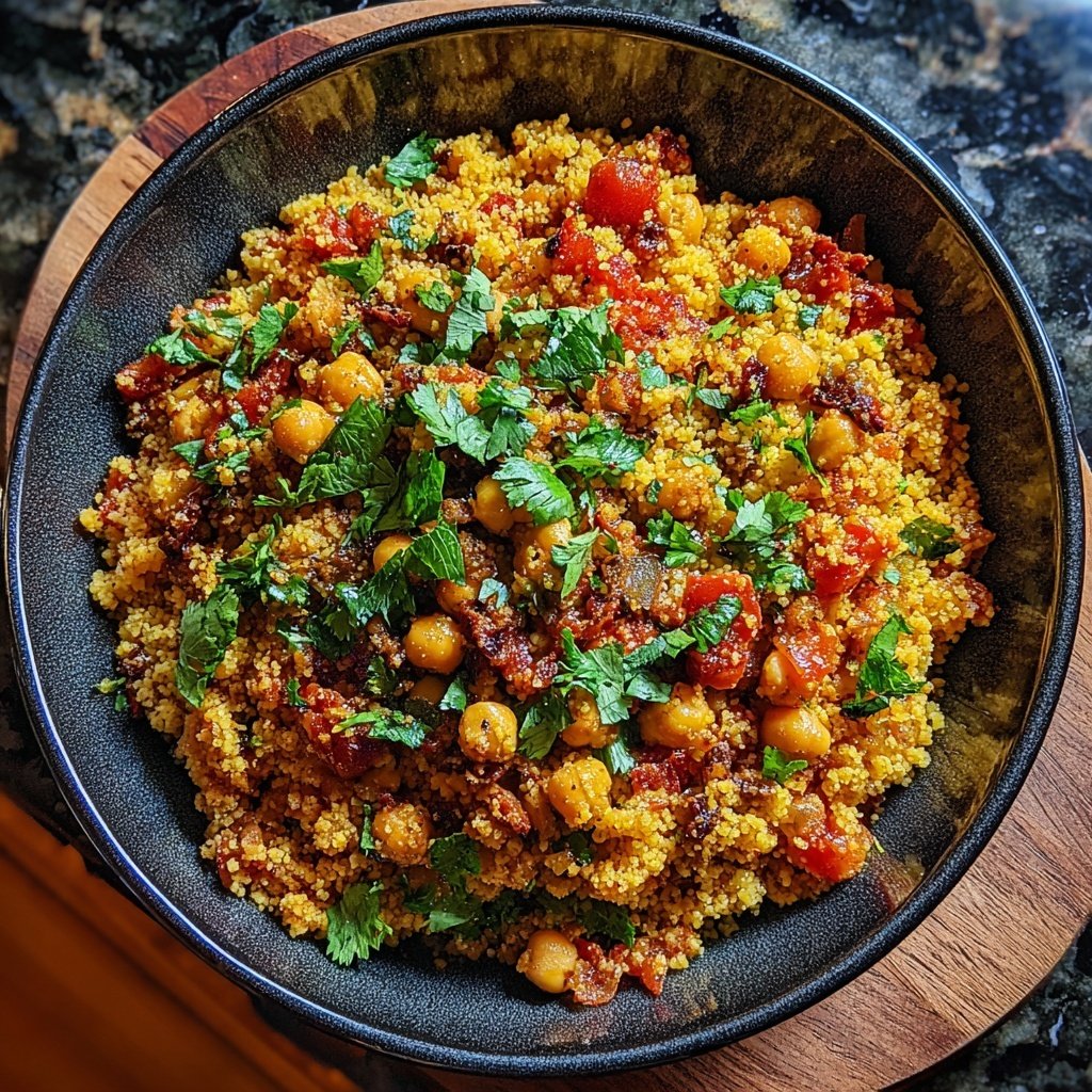 Spiced Chickpea Tomato Couscous