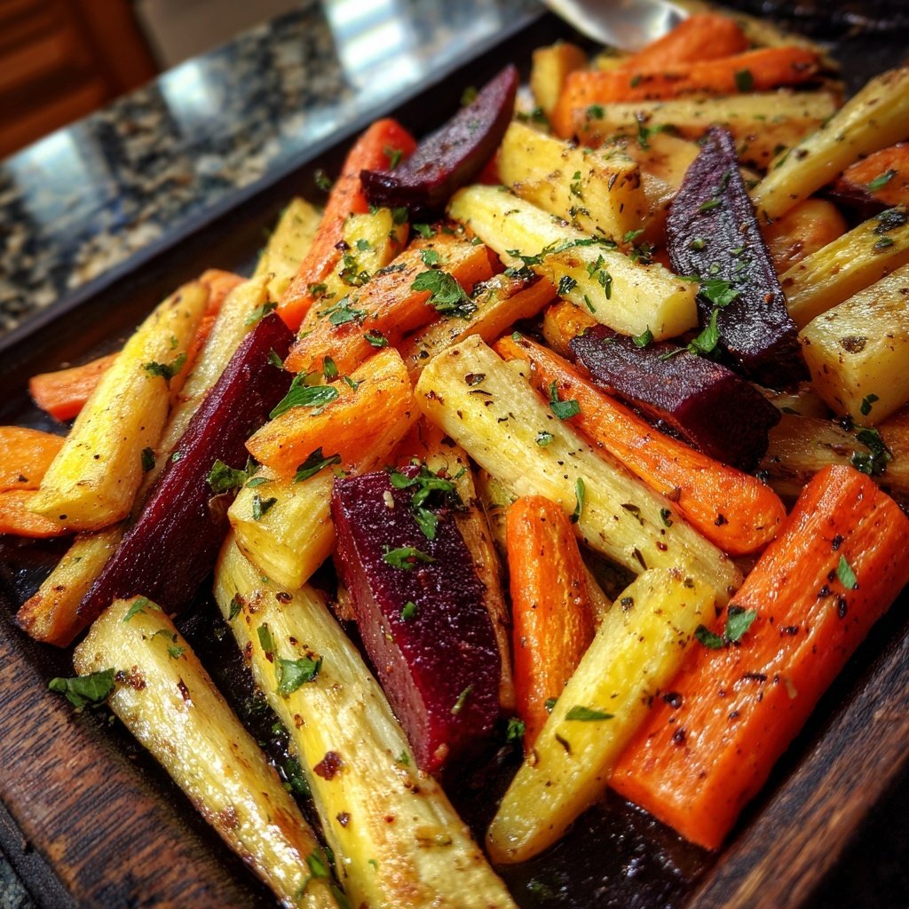 Herb Roasted Root Veggie Tray