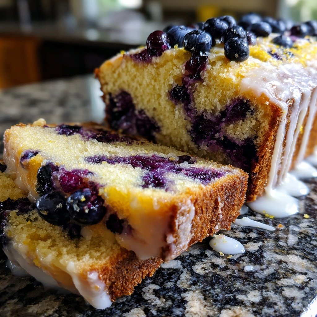 Blueberry Lemon Pound Cake
