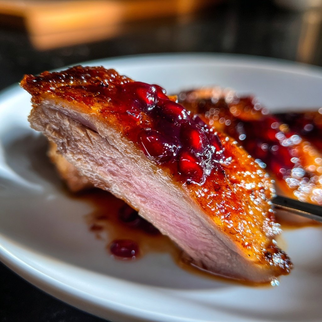 Duck Breast with Pomegranate Glaze