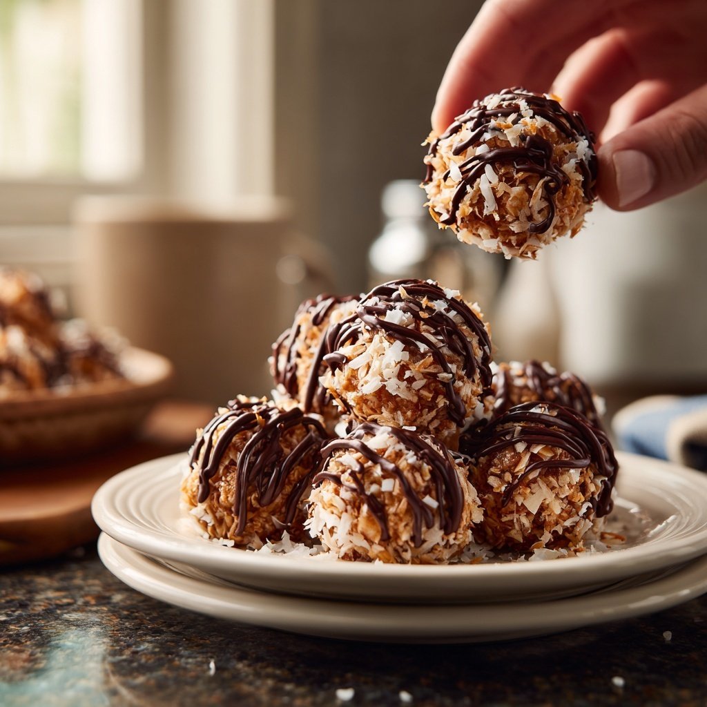 Chocolate Coconut Almond Snack Bites