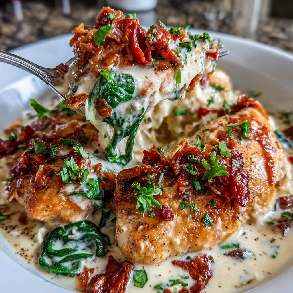 Food Recipes Creamy Tuscan Chicken