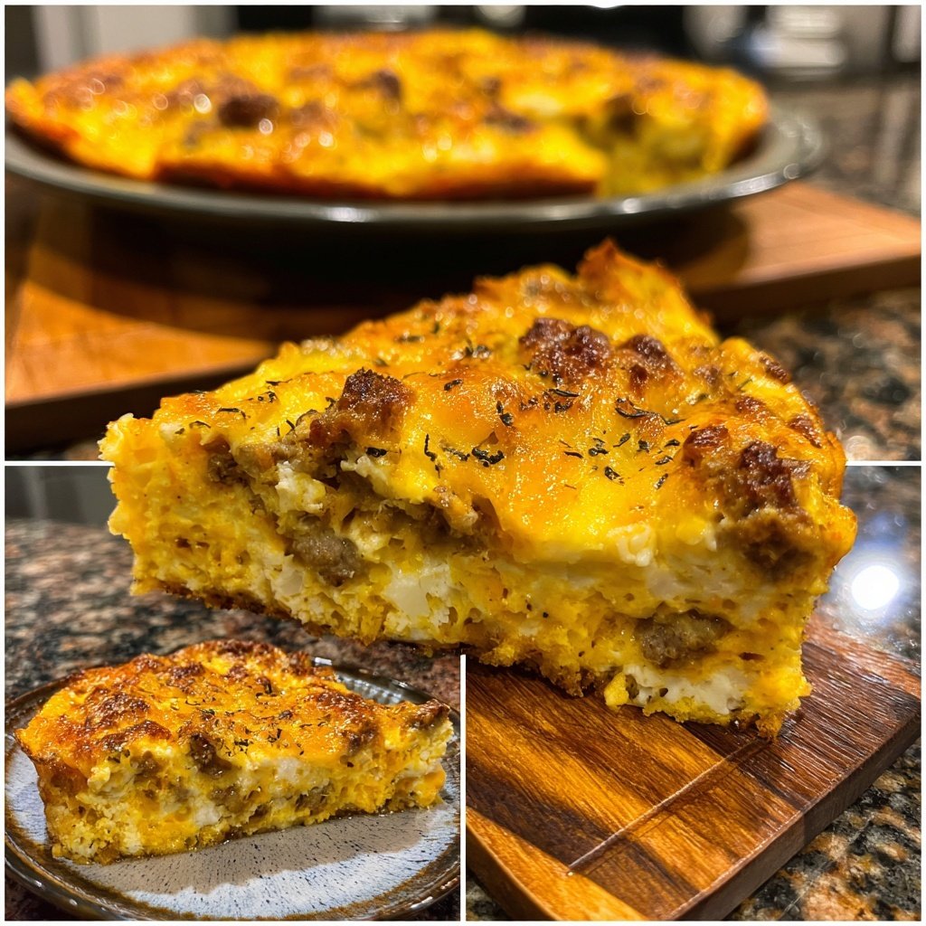 Breakfast Egg And Sausage Bake