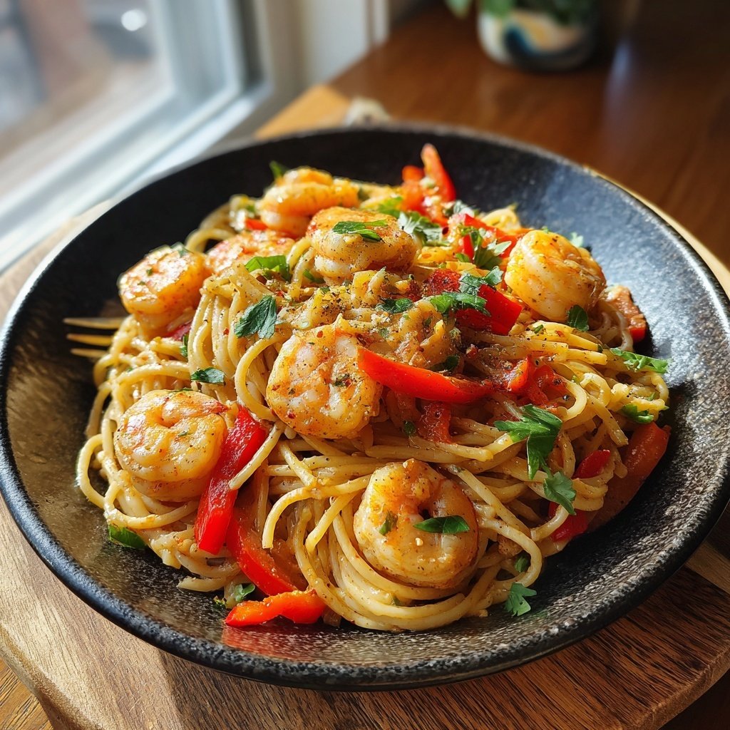 Creamy Cajun Shrimp Pasta