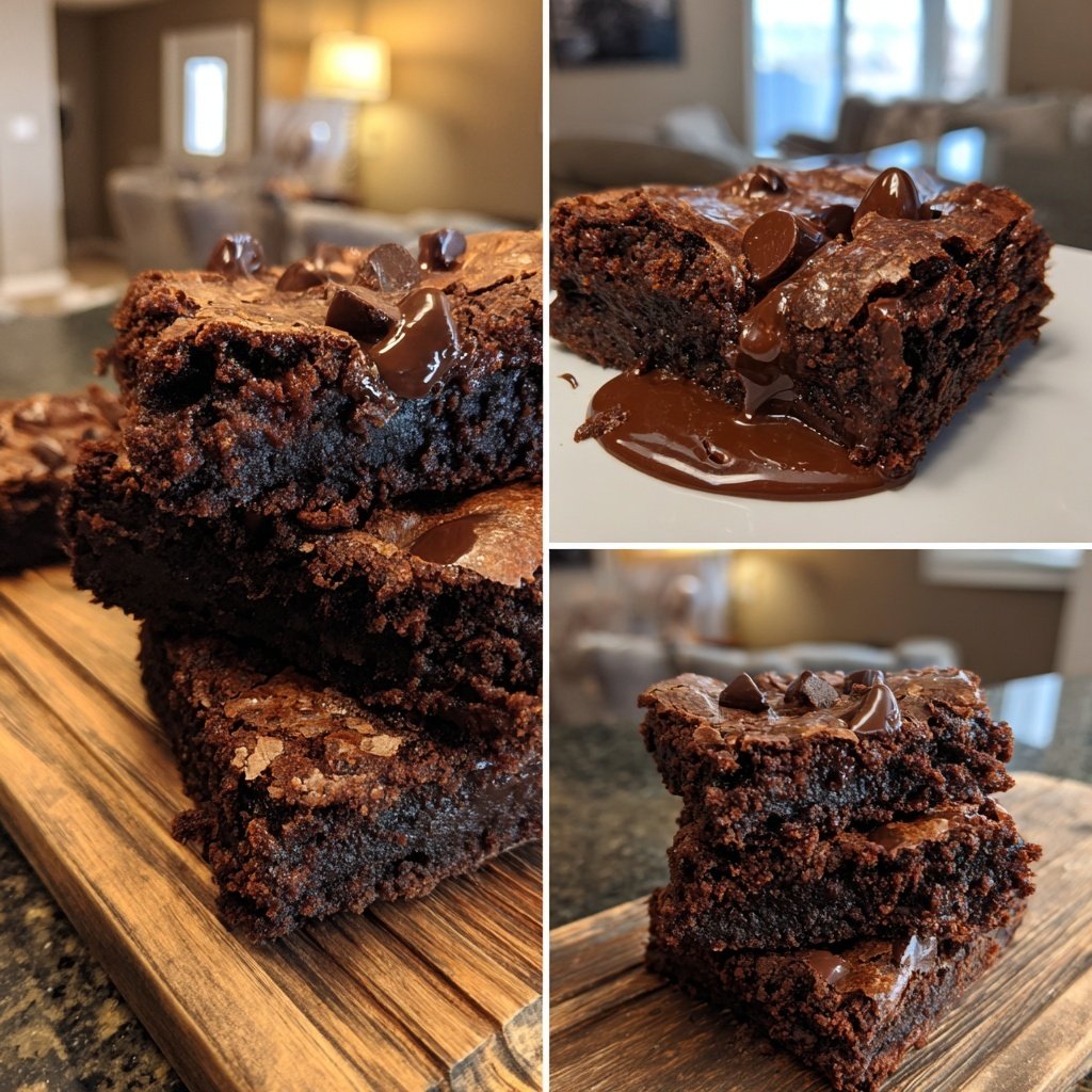 Rich Brownies With Chocolate Chips
