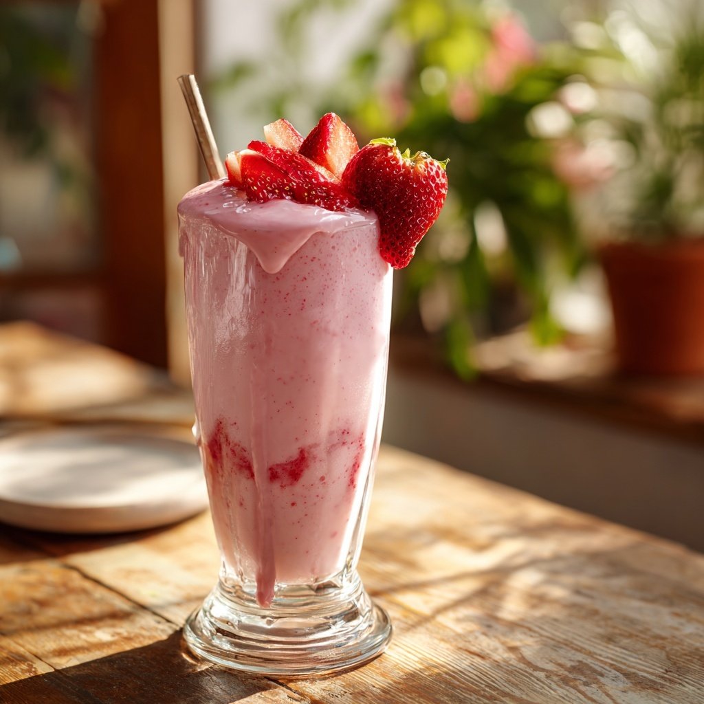Strawberry Yogurt Breakfast Smoothie