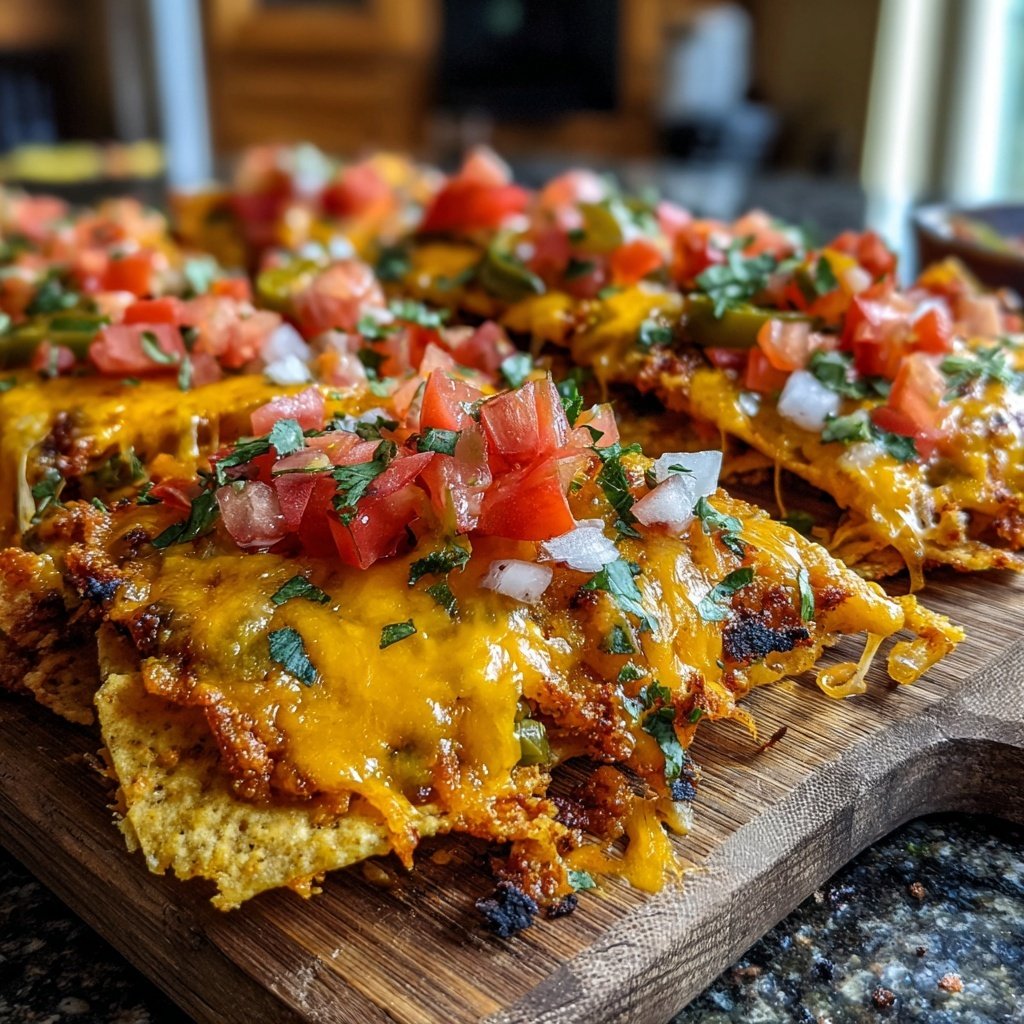 Super Bowl Loaded Veggie Nachos